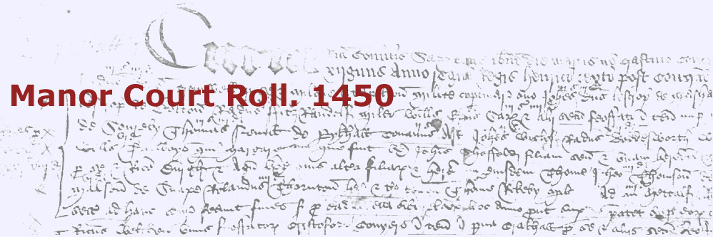 Manor Court Roll, 1450